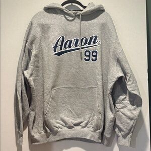 Port & Company, Men's New York Yankees Aaron Judge Sweatshirt. Size XXL. Gray.